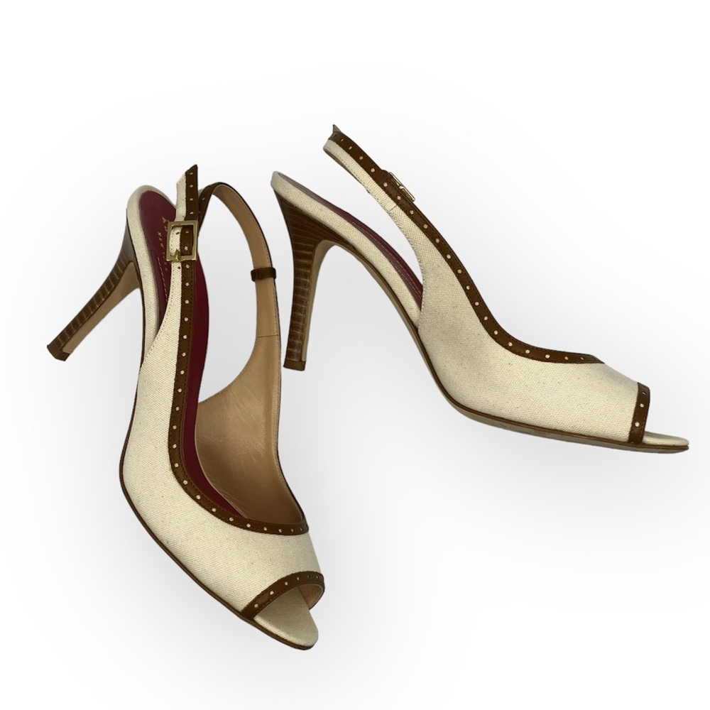 kate spade Gala Canvas Slingback Heels